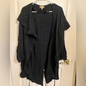 Black Princess Vera Wang Trench Coat- Style Shawl